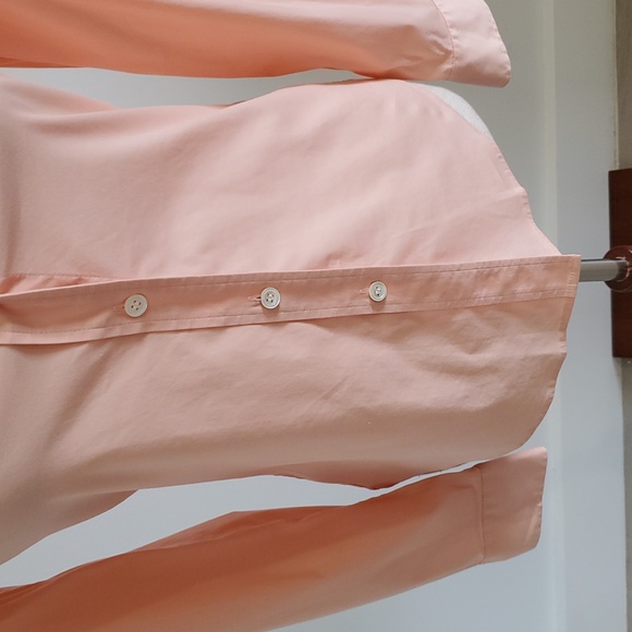 Theory women’s Peach long sleeve Button-Up blouse Size P new without tags - Picture 3 of 9